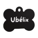 Médaillon Os - Noir