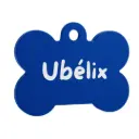 Médaillon Os - Bleu Roi