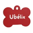 Médaillon Os - Rouge