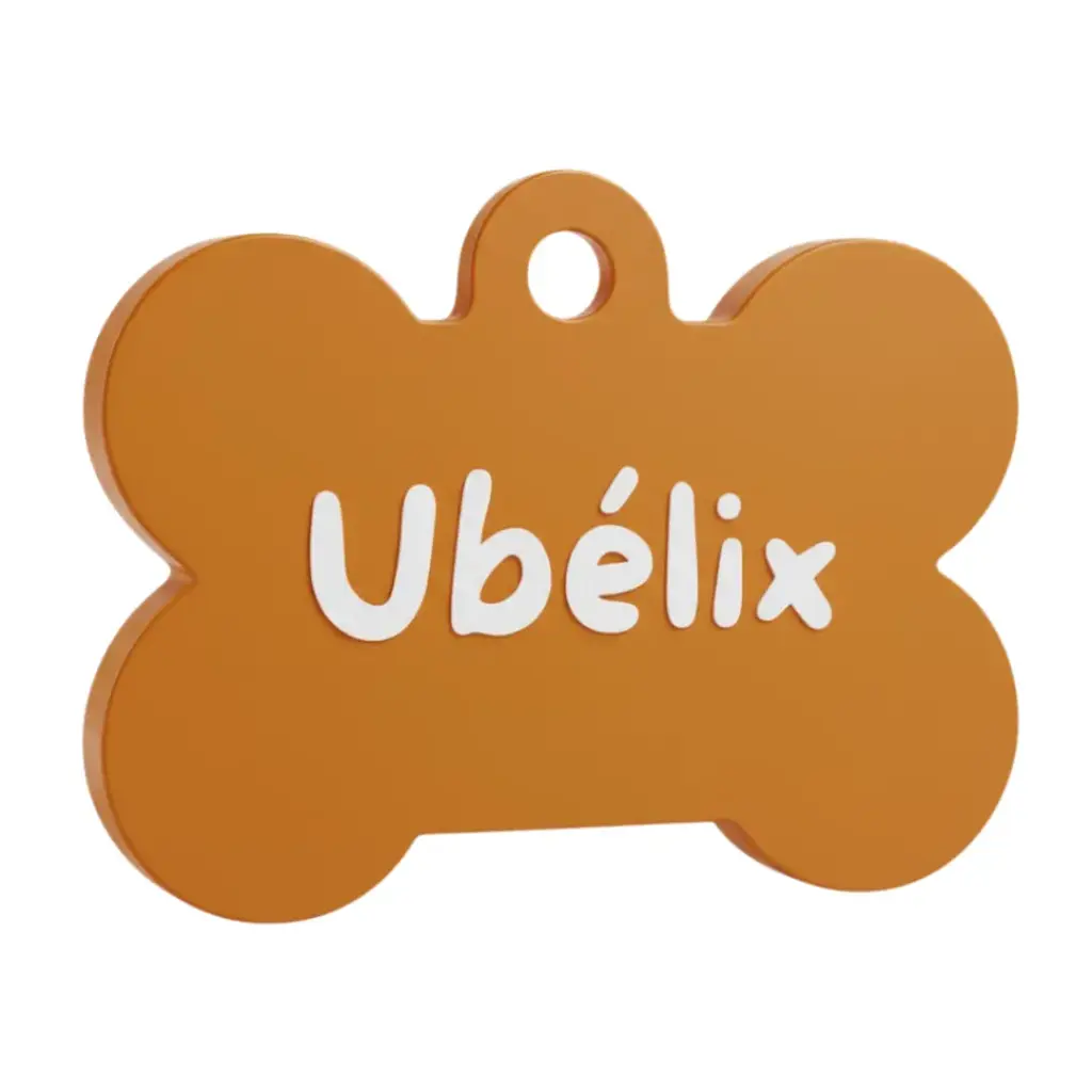 Médaillon Os - Orange