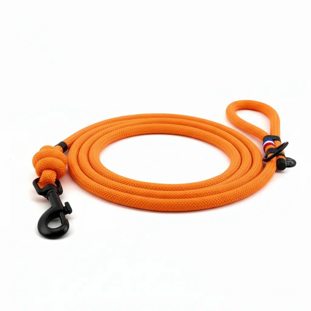 Laisse - Orange Ultra (1 mètre - éducation, Noir, Noir)