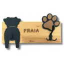 Porte-laisse - silhouette et patte