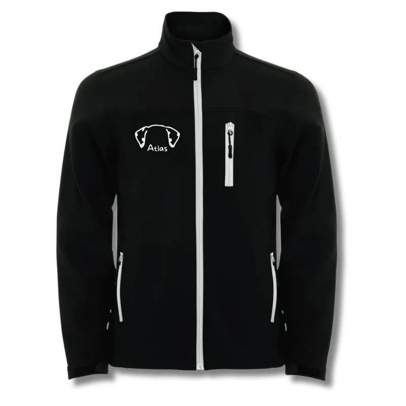 Softshell noir - Personnalisé (XS, Non, Non, Non)