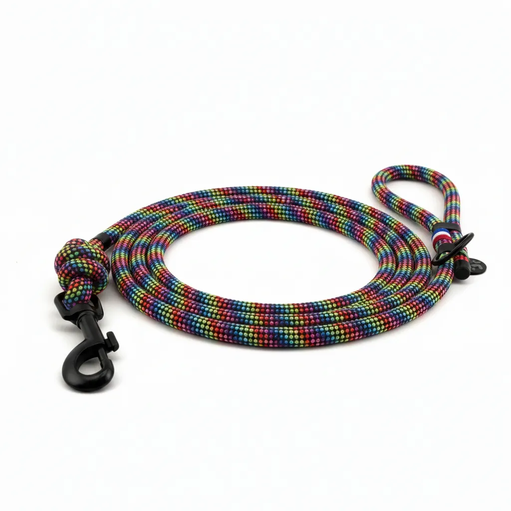 Laisse -  DogParadise (1 mètre - éducation, Noir, Noir)