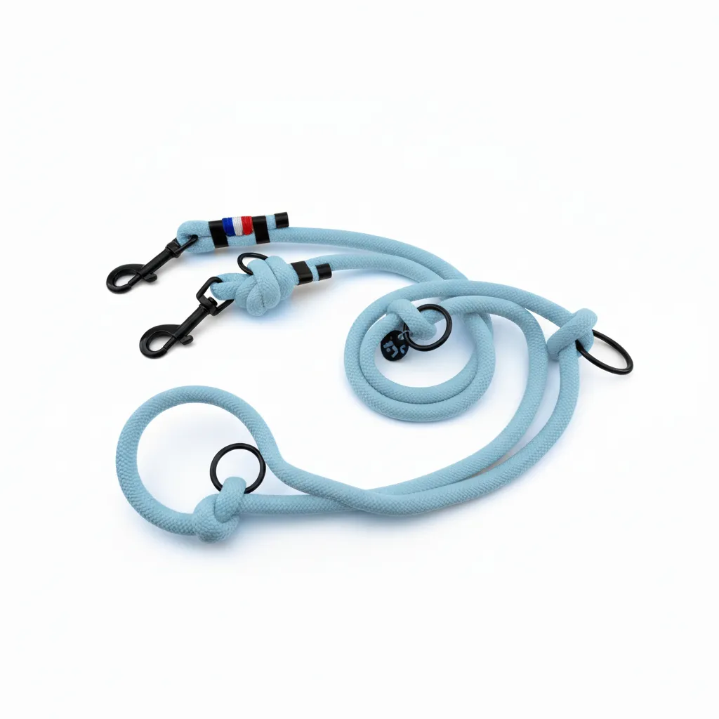 Laisse Multiposition - Bleu Brume