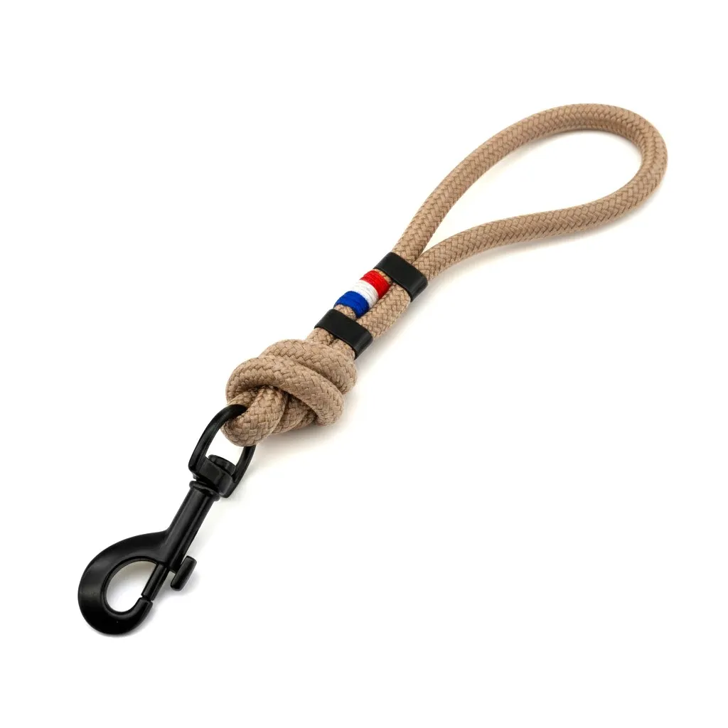 Laisse Poignée - Tan Vintage (Noir, Noir)