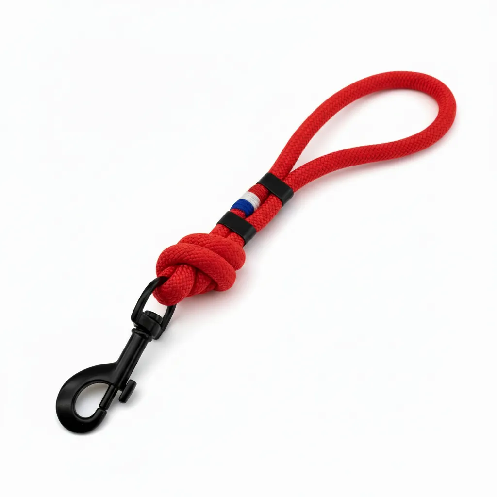 Laisse Poignée - Rouge Intense (Noir, Noir)