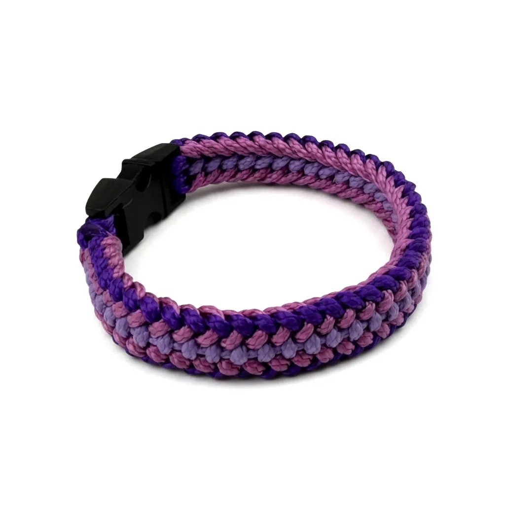 Bracelet en corde marine - Améthyste