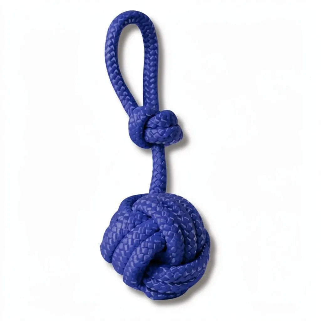 Pomme de Touline en corde marine (Bleu électrique)