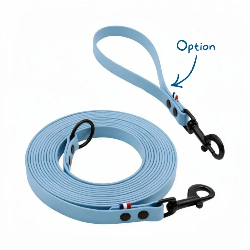 Longe Biothane®- Bleu Brume (5 mètres)