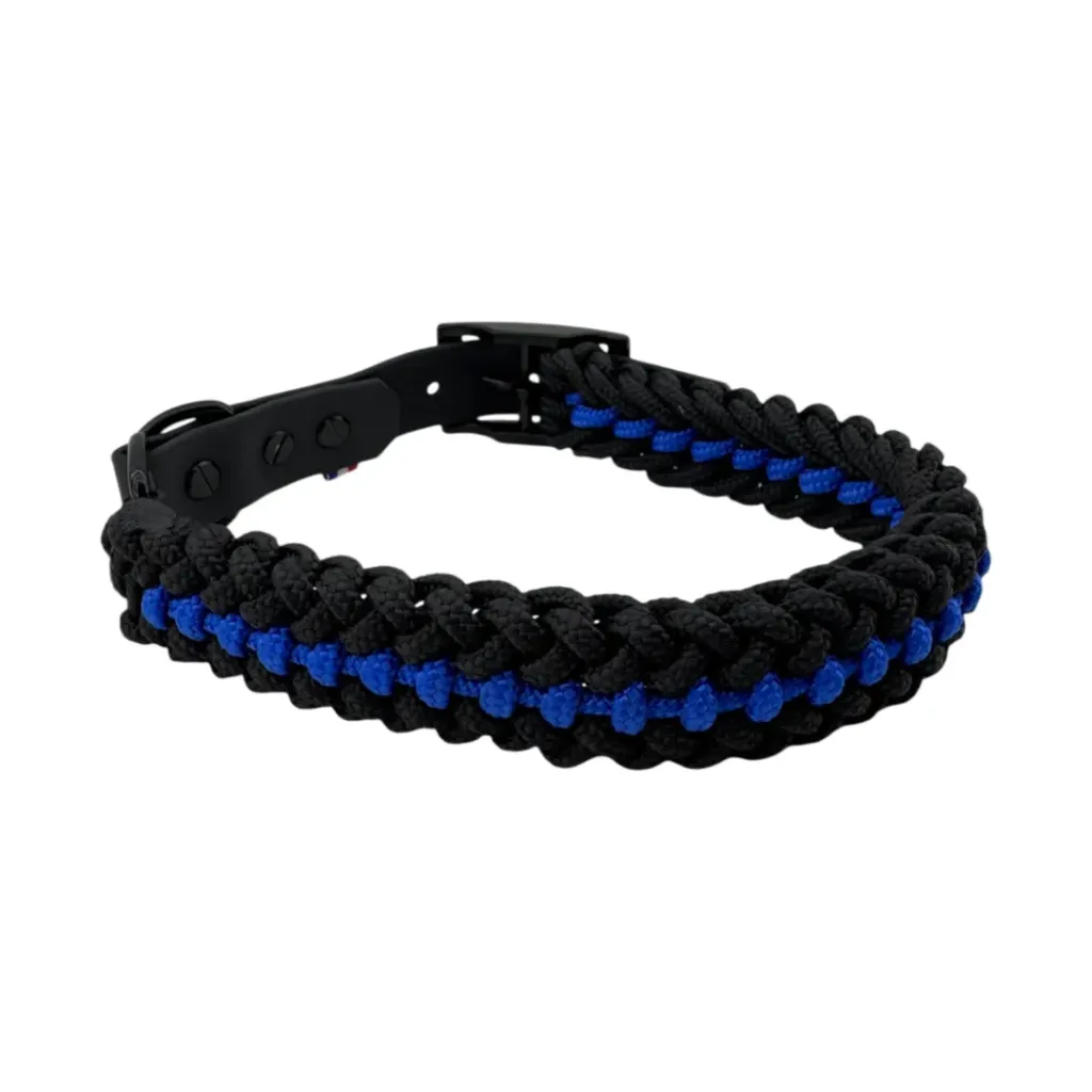 Collier en corde - Bleu Electrique