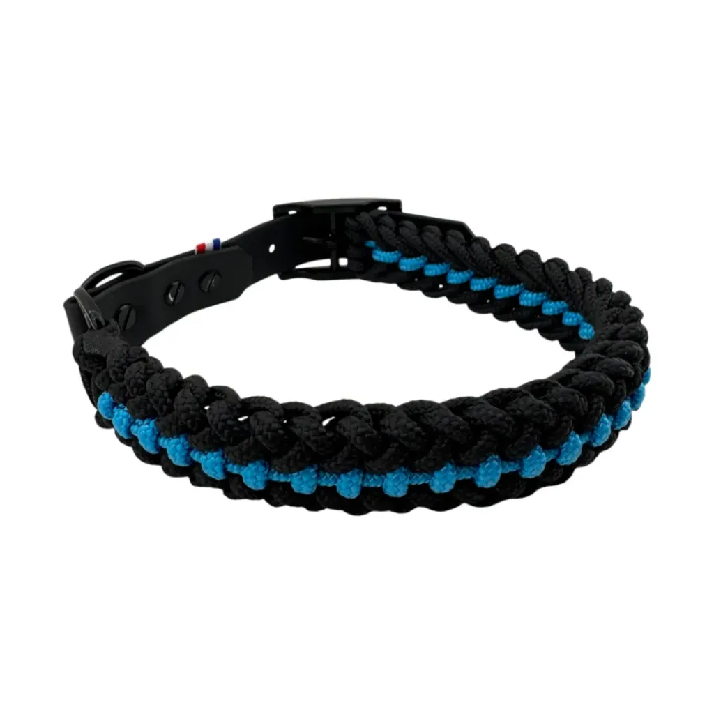 Collier en corde - Bleu Océan
