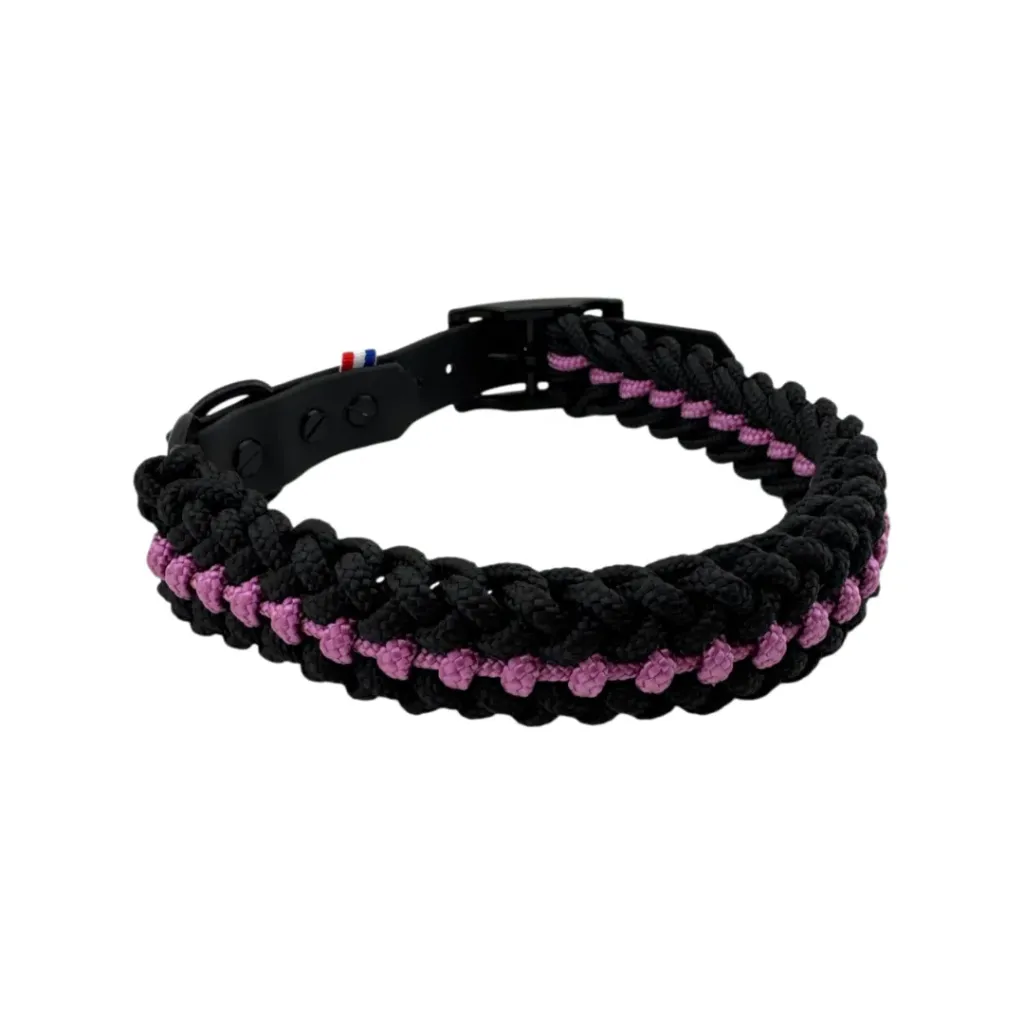 Collier en corde - Rose Velours