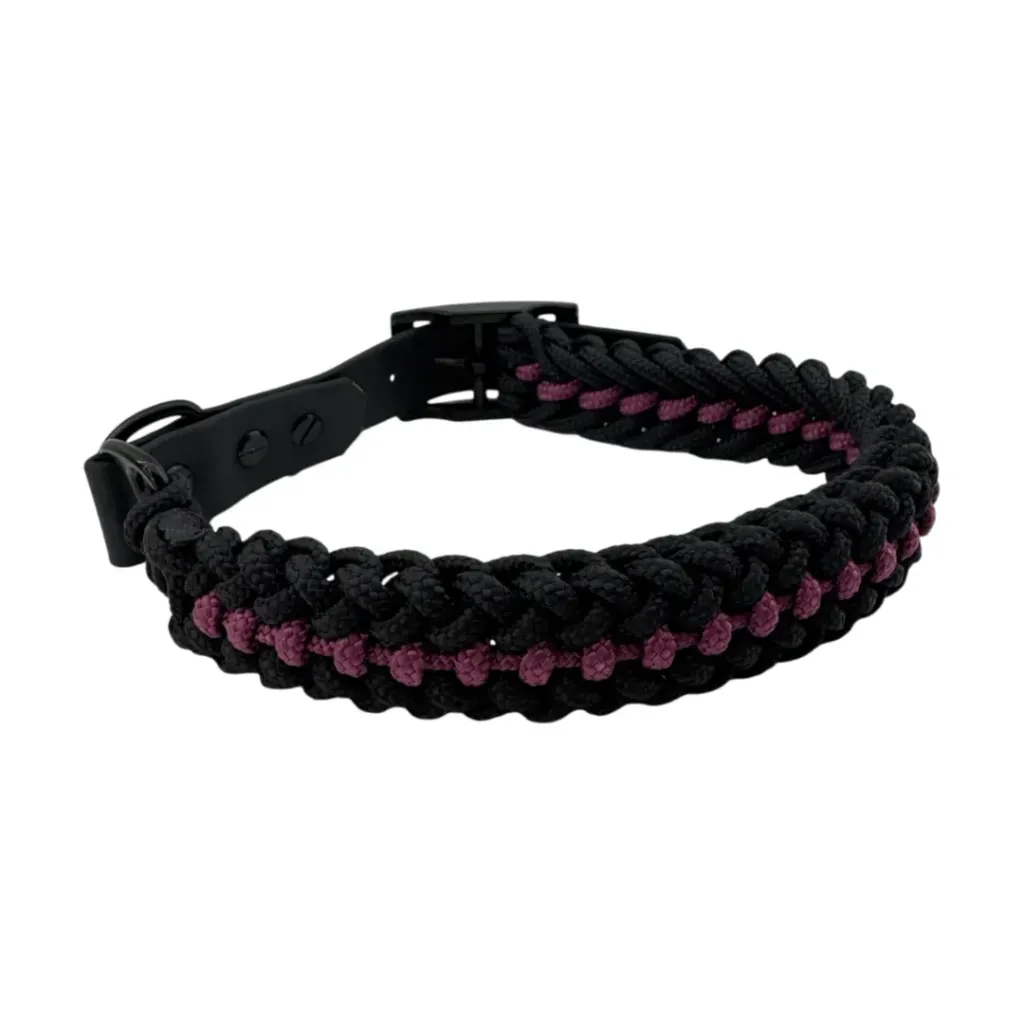 Collier en corde - Prune Royal