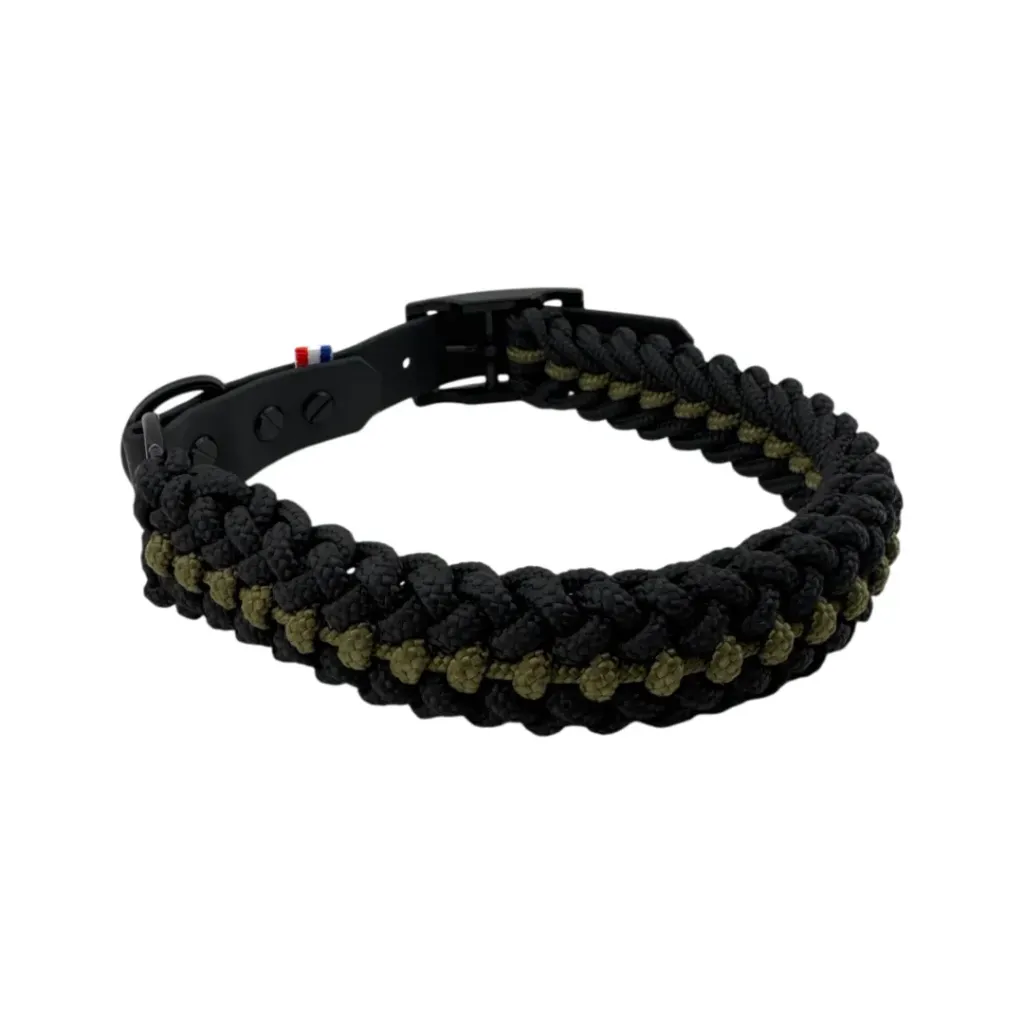 Collier en corde - Kaki Sauvage