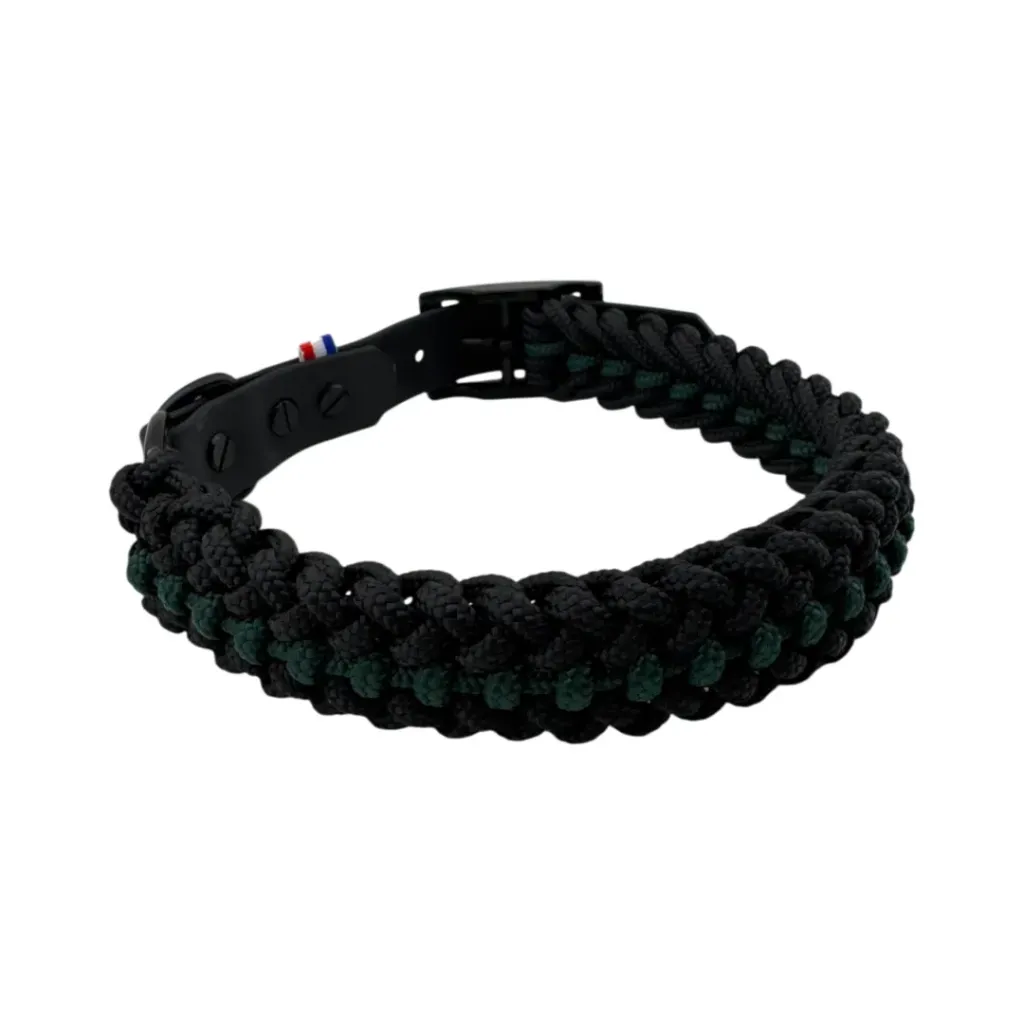 Collier en corde - Vert Forêt