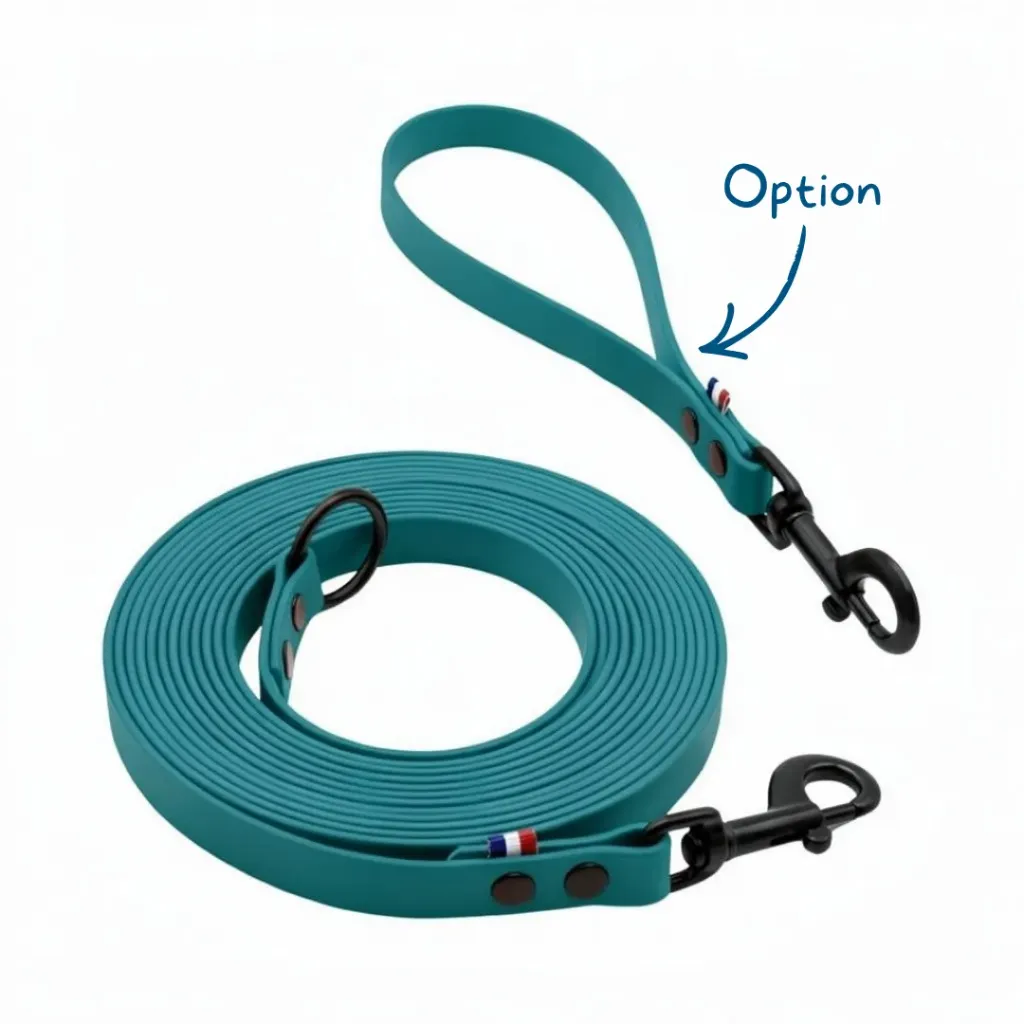Longe Biothane®- Bleu Lagon (5 mètres)