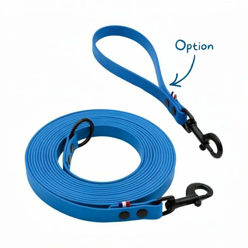 Longe Biothane®- Bleu Océan (5 mètres)