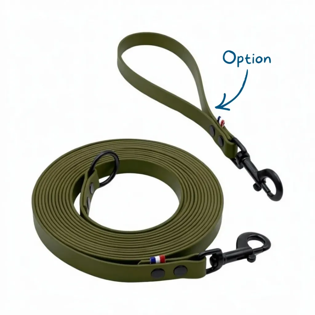 Longe Biothane®- Kaki Sauvage (5 mètres)