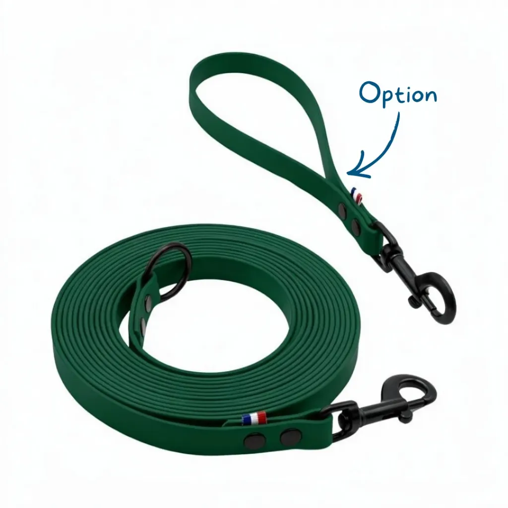 Longe Biothane®- Vert Forêt (5 mètres)