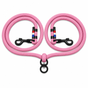 Laisse Double - Rose Velours