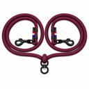 Laisse Double - Prune Royal