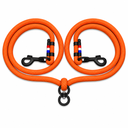 Laisse Double - Orange Ultra