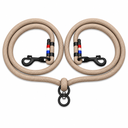 Laisse Double - Tan Vintage