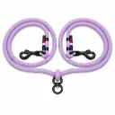 Laisse double pour chiens en corde marine
