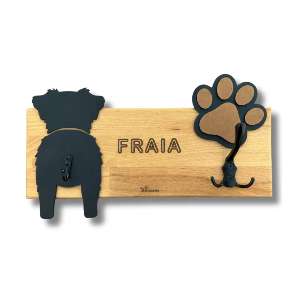 Porte-laisse - silhouette et patte