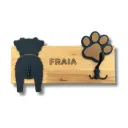 Porte-laisse - silhouette et patte