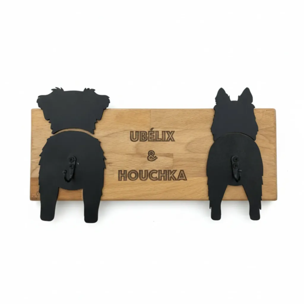 Porte-laisse - double silhouettes