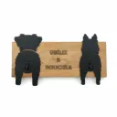 Porte-laisse - double silhouettes