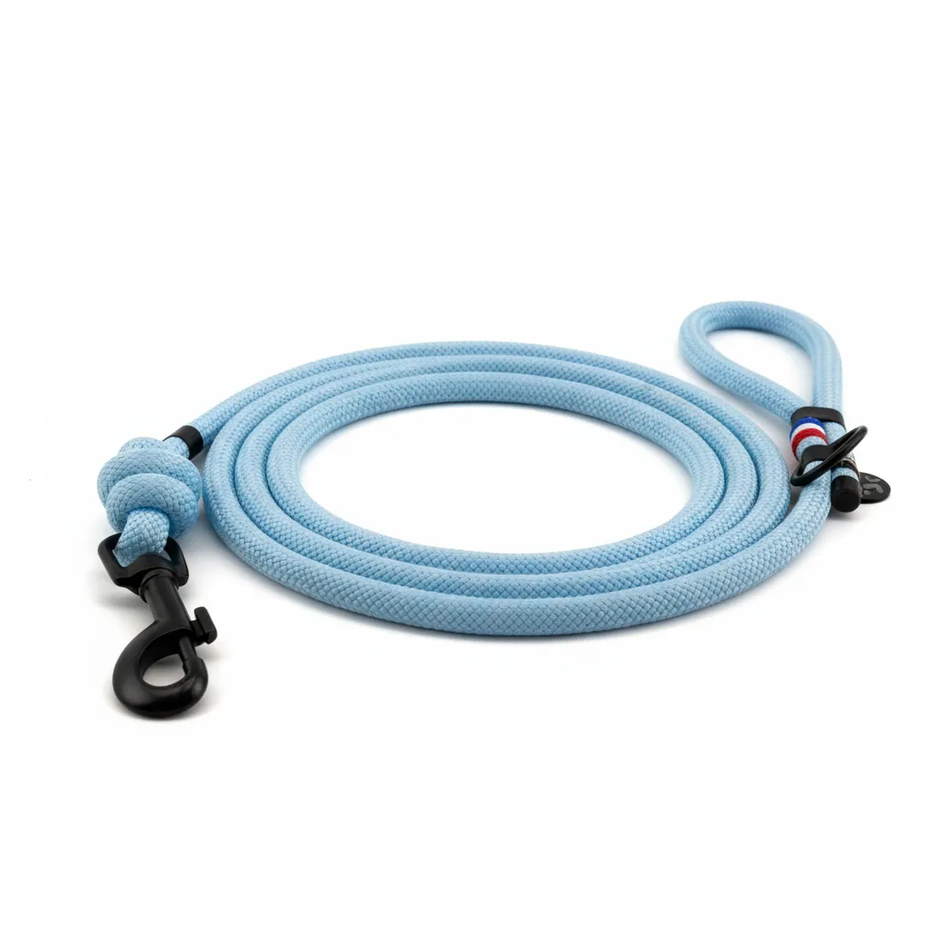 Laisse - Bleu Brume (1 mètre - éducation, Noir, Noir)